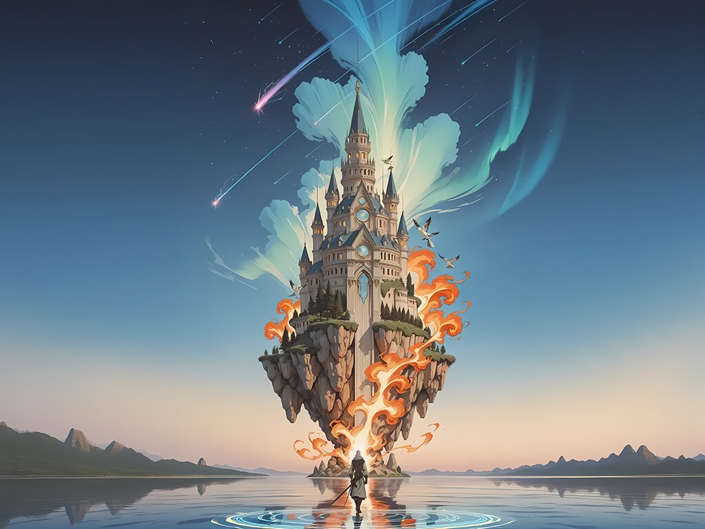 魔法剣士 炎の道を行く | の人気AIイラスト・グラビア