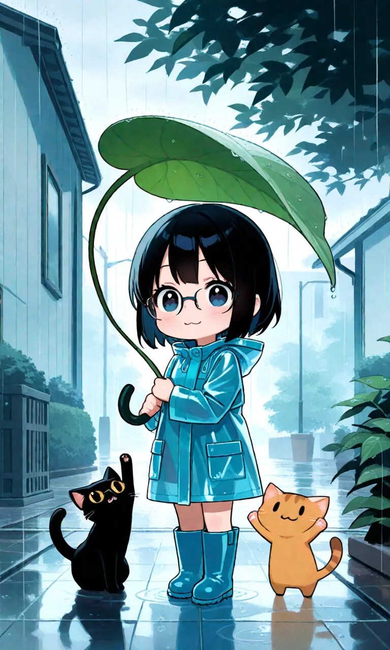 梅雨入りしたそうだ☔ | の人気AIイラスト・グラビア