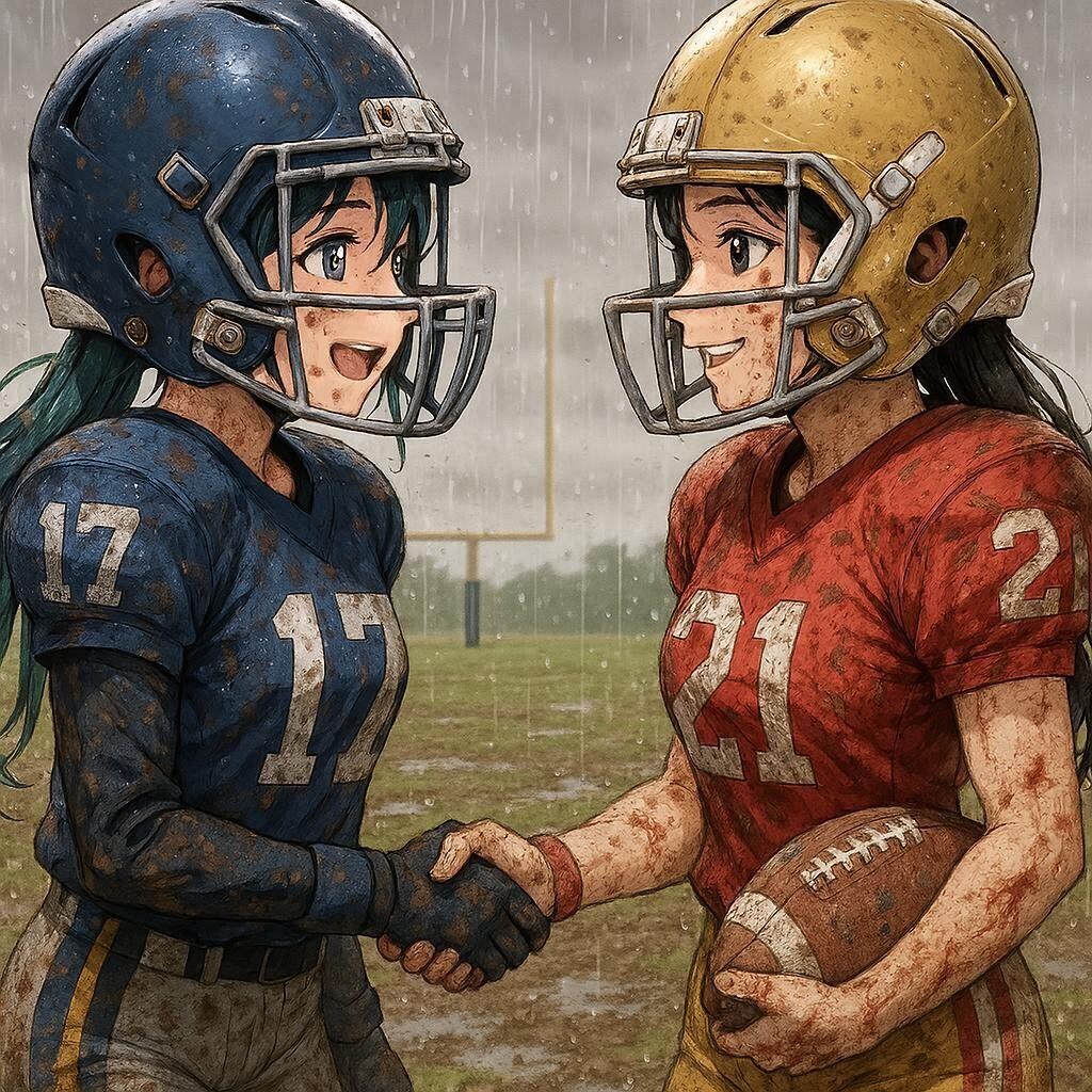 🏈泥まみれの女子アメフト 146