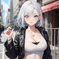 銀髪短髪クールさん_01 8枚目