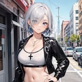 銀髪短髪クールさん_01 7枚目