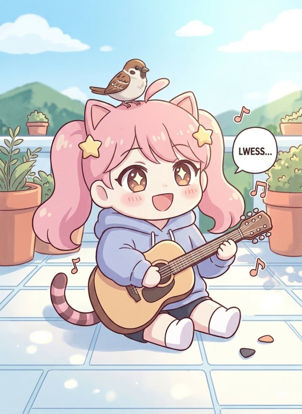 ルナちゃんと雀ちゃん