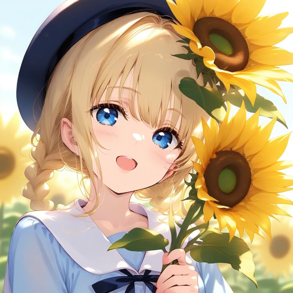 日本語生成：ひまわり（ウェーブ）