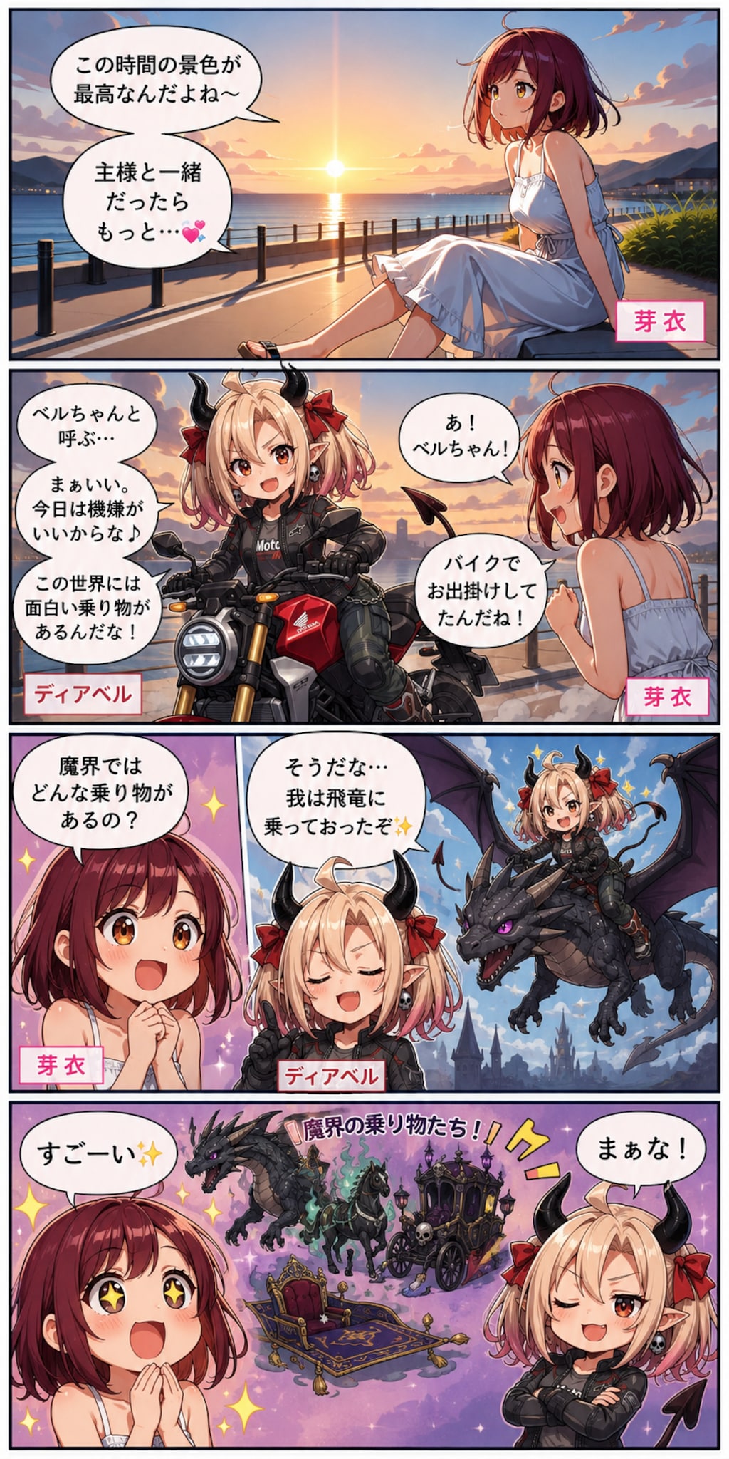 こんばんは（挨拶メイドの芽衣ちゃん：ゲスト出演ベルちゃん）
