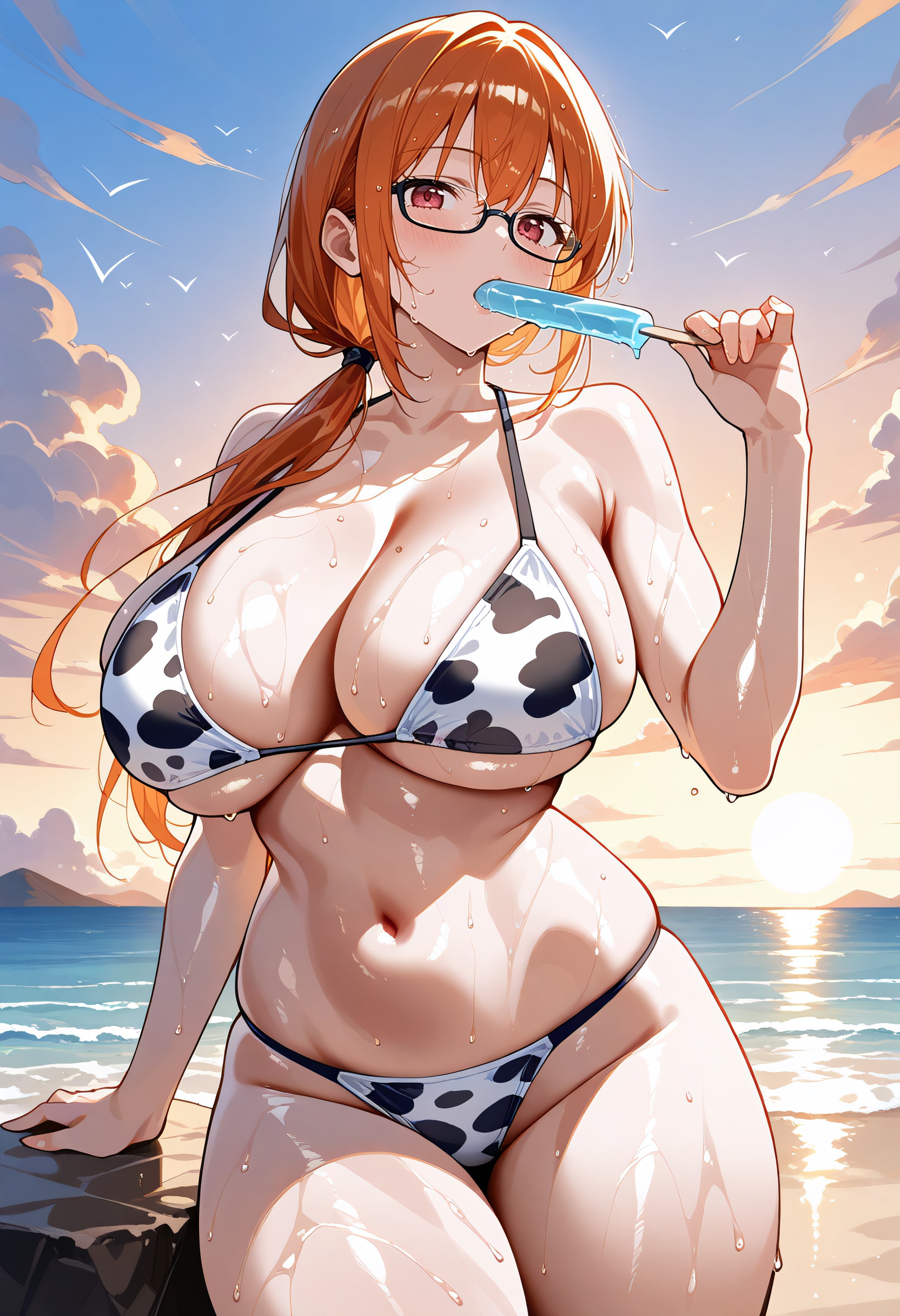 【今日の腹筋】アイス片手に夏満喫