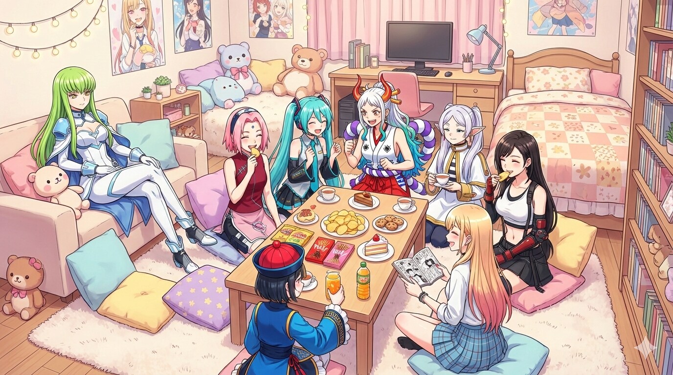 コスプレティーパーティー | の人気AIイラスト・グラビア