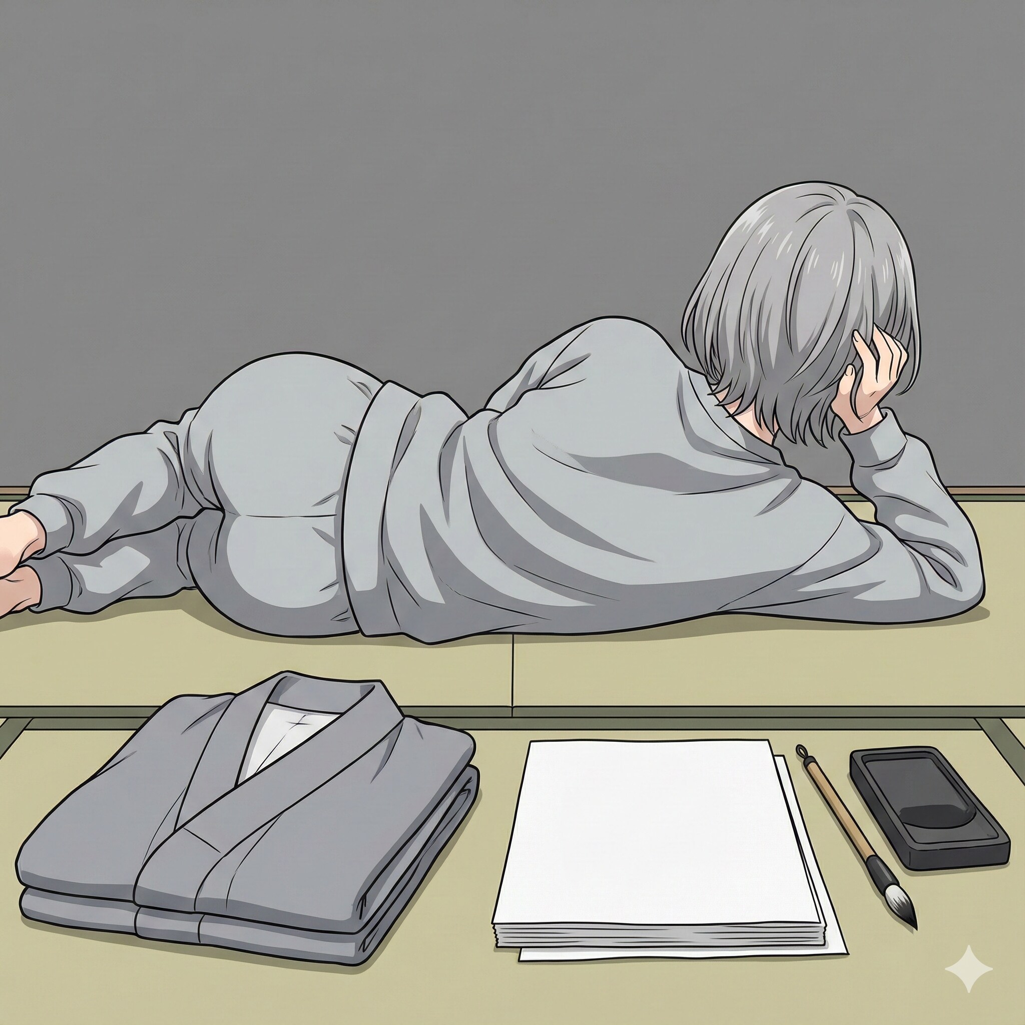 🩶彩ちゃんの書き初めキャンセル