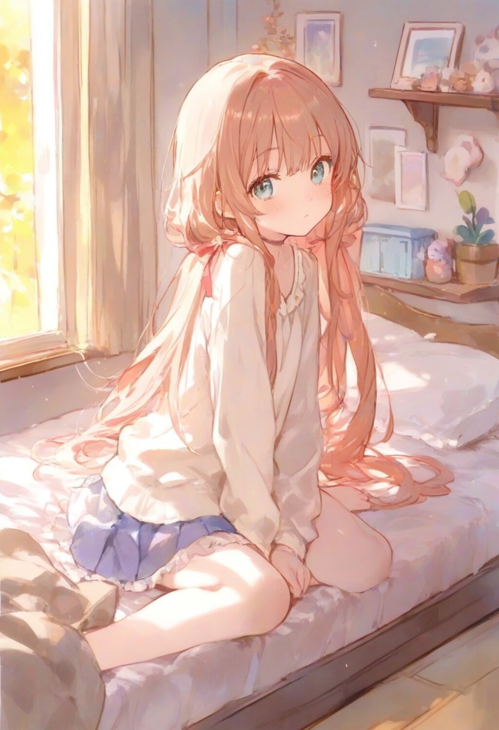 少女の部屋(水彩タッチ)(82)