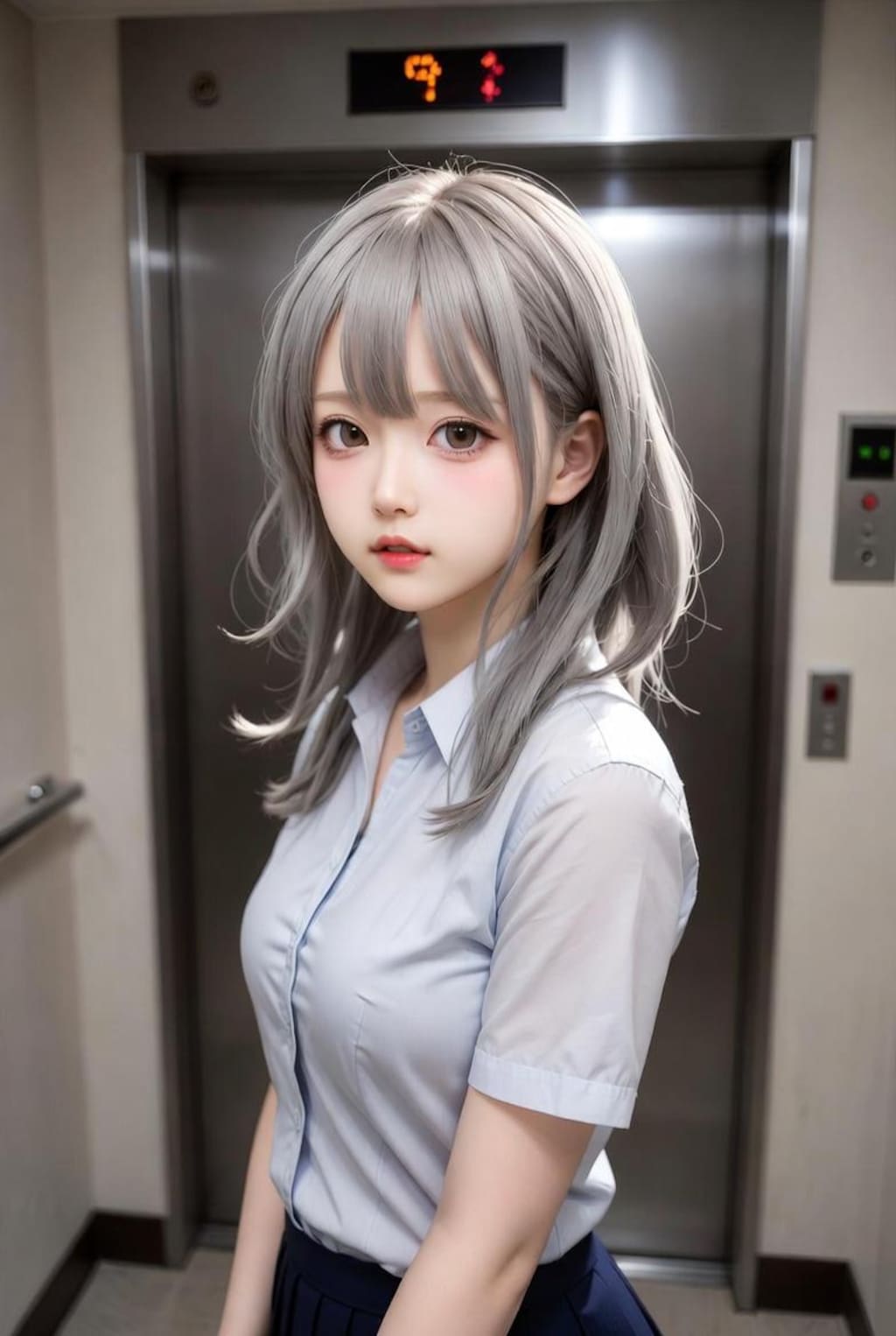 エレベーター待ち