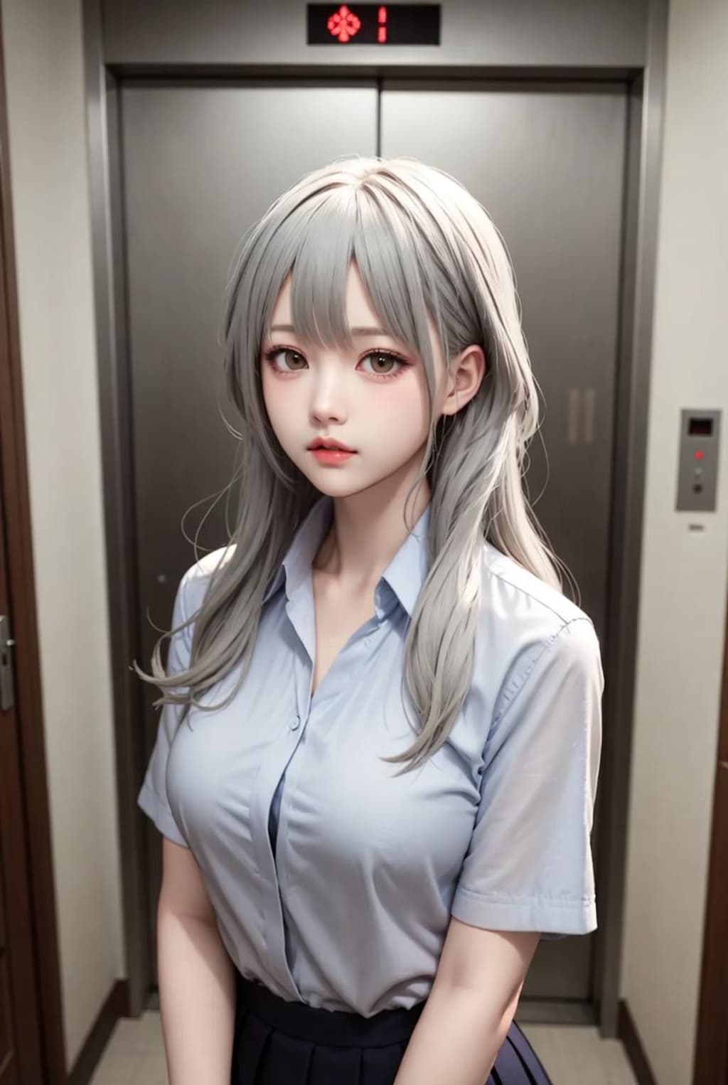 エレベーター待ち