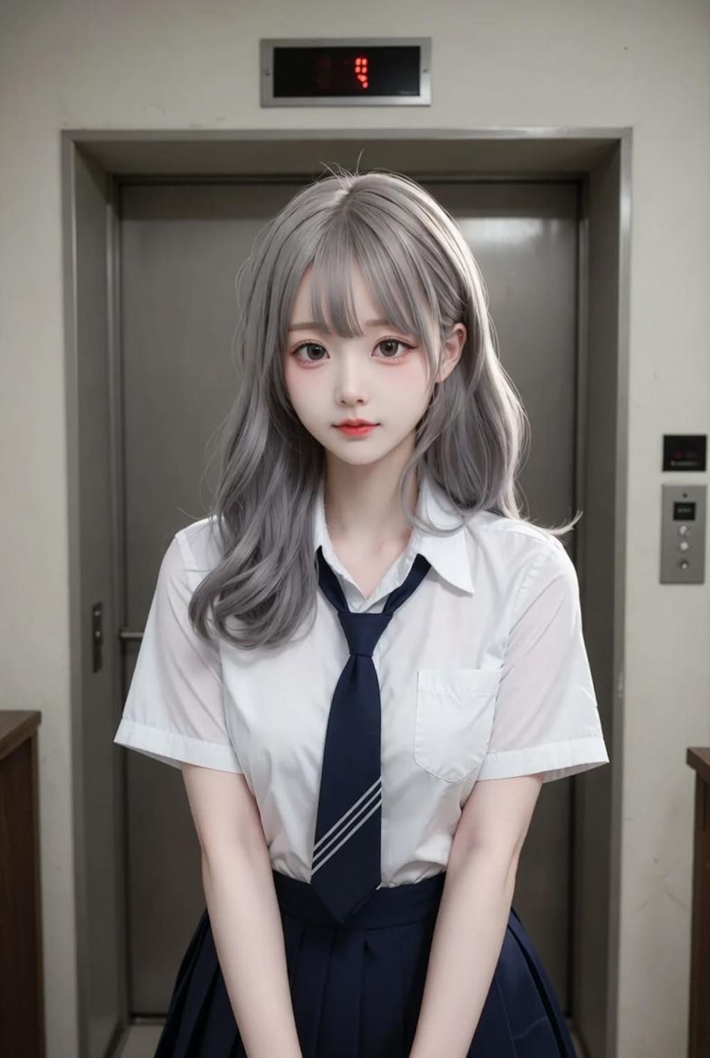 エレベーター待ち