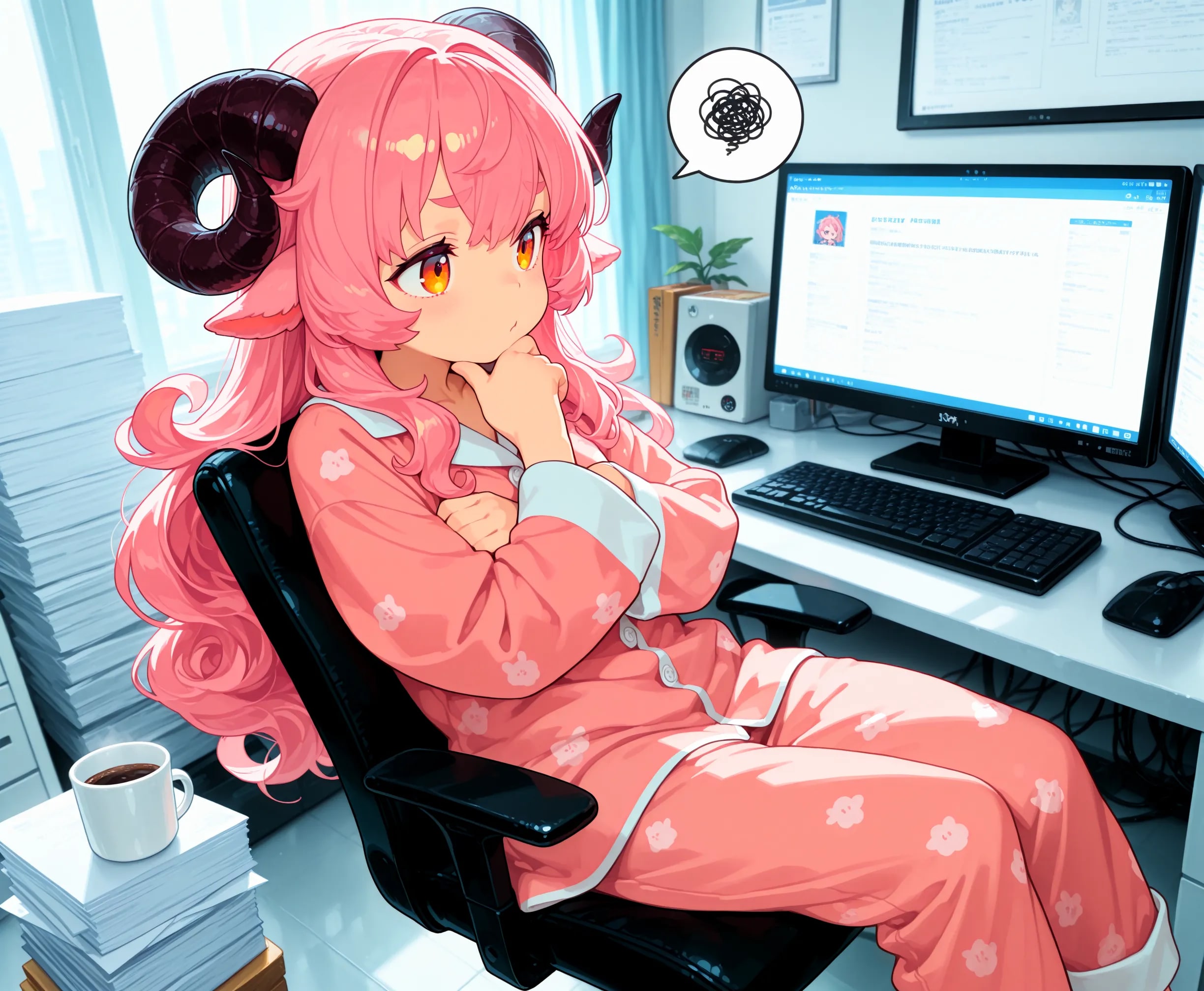 4月16日 パジャマで出勤の日 | の人気AIイラスト・グラビア