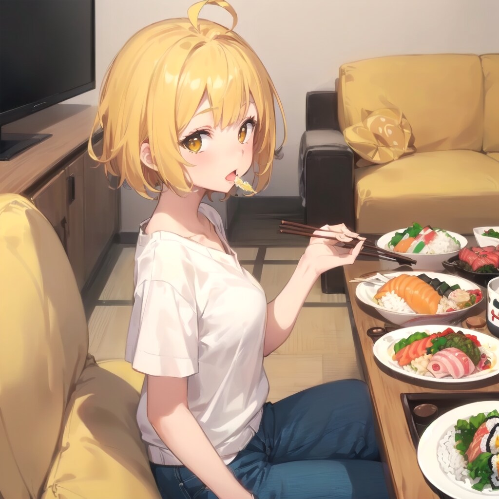 ちらし寿司食らう