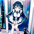 ネコとメイド 2枚目