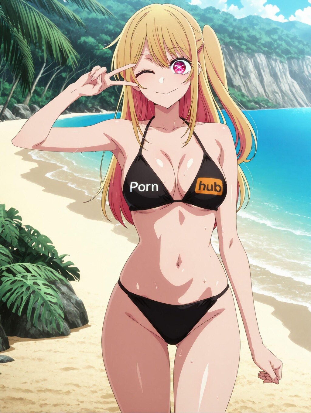星野ルビー×Pornhubビキニ