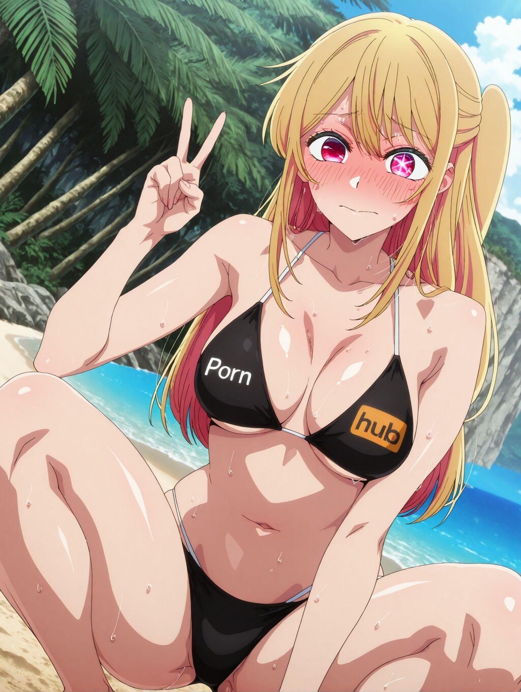 星野ルビー×Pornhubビキニ