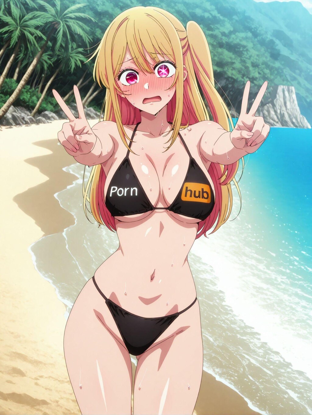 星野ルビー×Pornhubビキニ