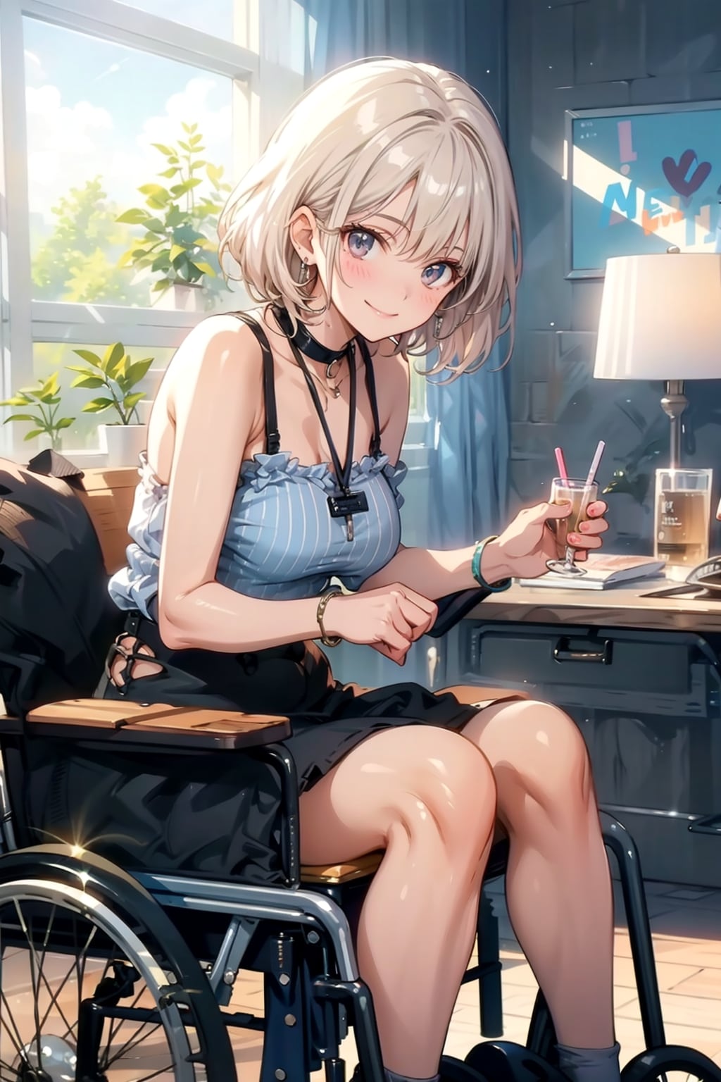車いすの子