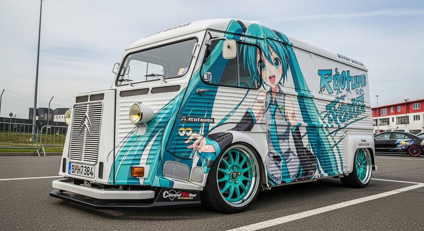 シトロエンバン初音ミク痛車 | の人気AIイラスト・グラビア