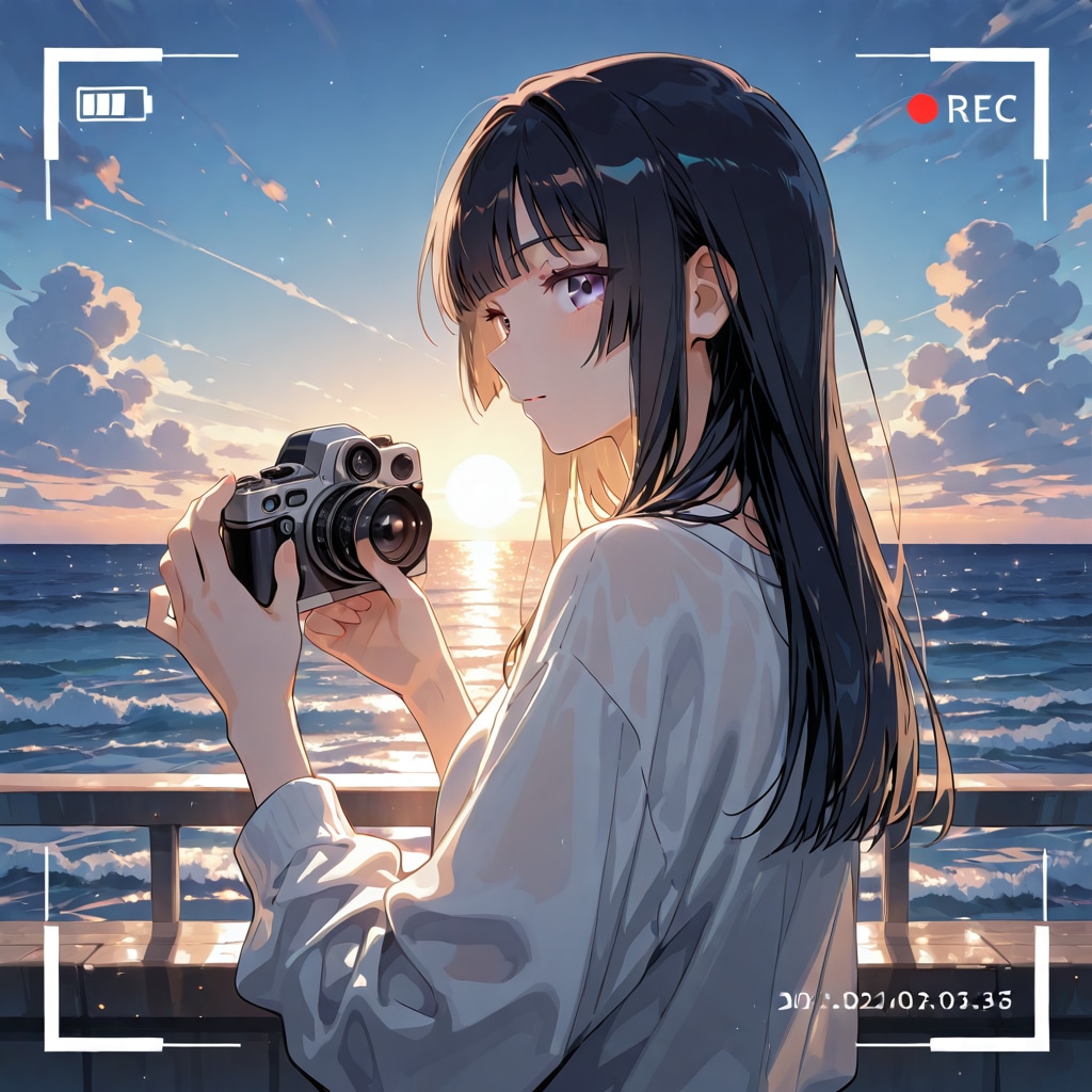 海辺でパシャリ