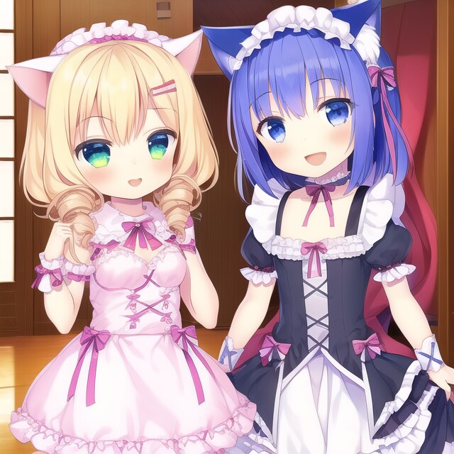 猫耳ろりふわメイドちゃん