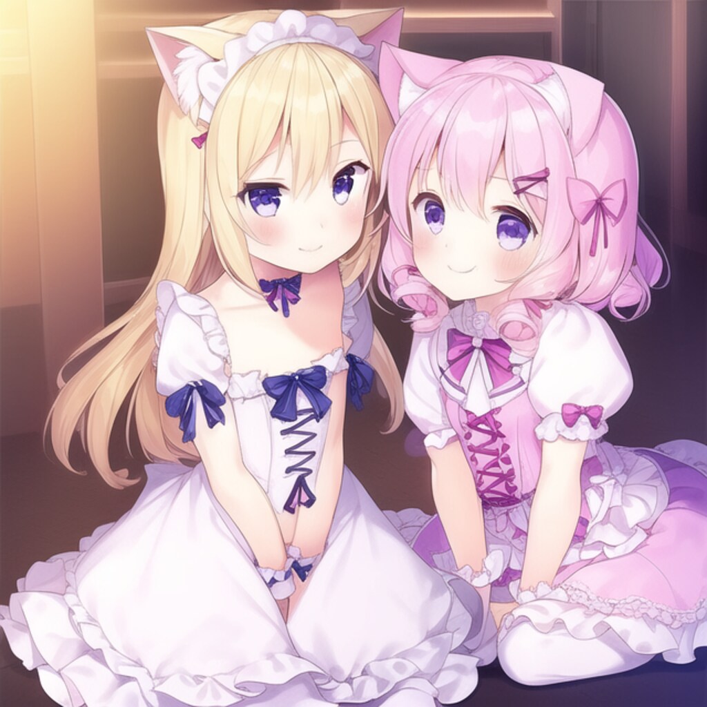 猫耳ろりふわメイドちゃん