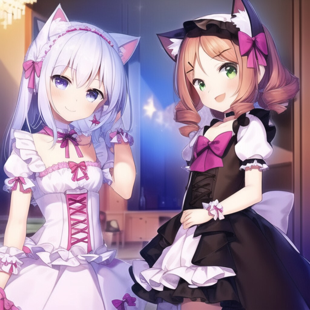 猫耳ろりふわメイドちゃん