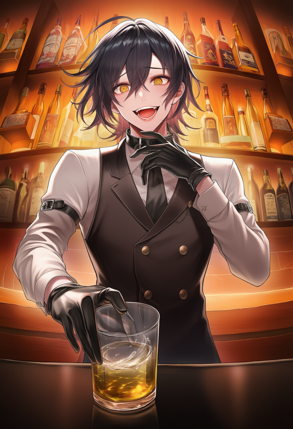 怪しいバーテンダー  (服部先輩)