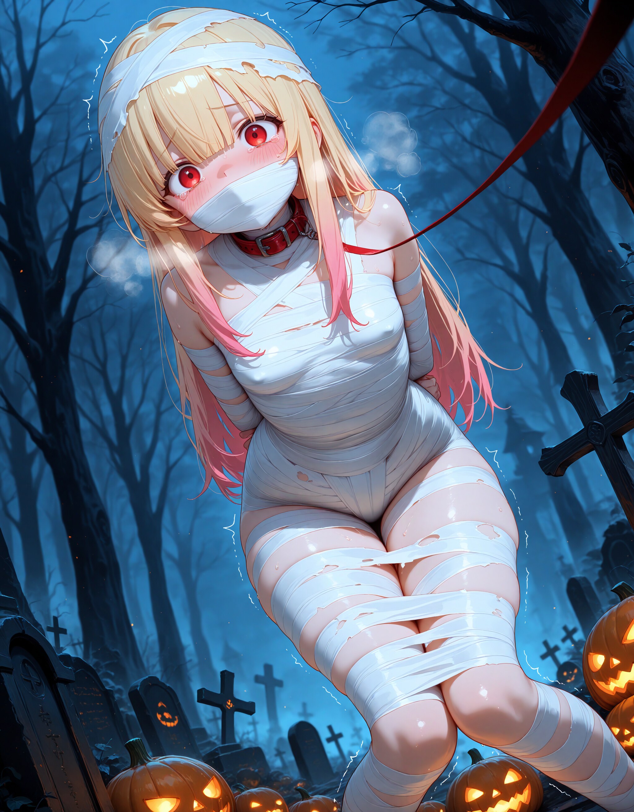いたずらされちゃうミイラ女