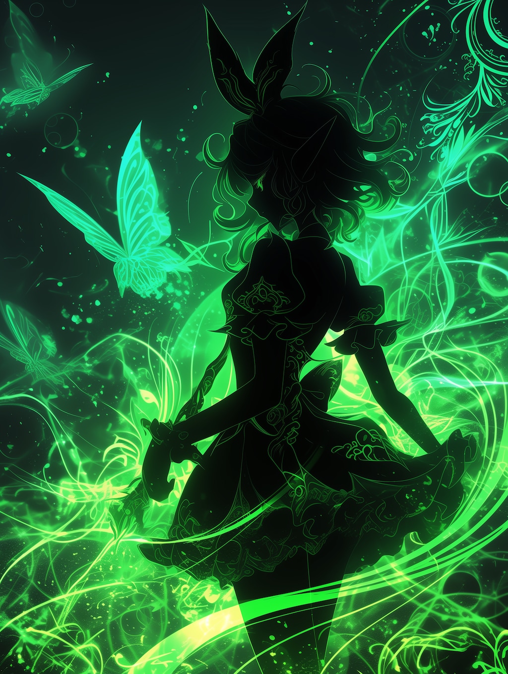 エルフのシルエット