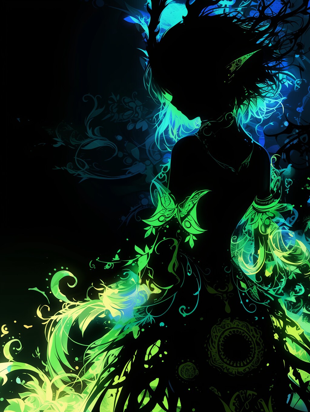 エルフのシルエット