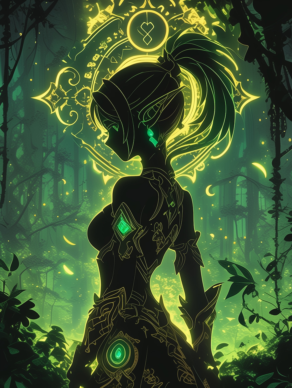 エルフのシルエット