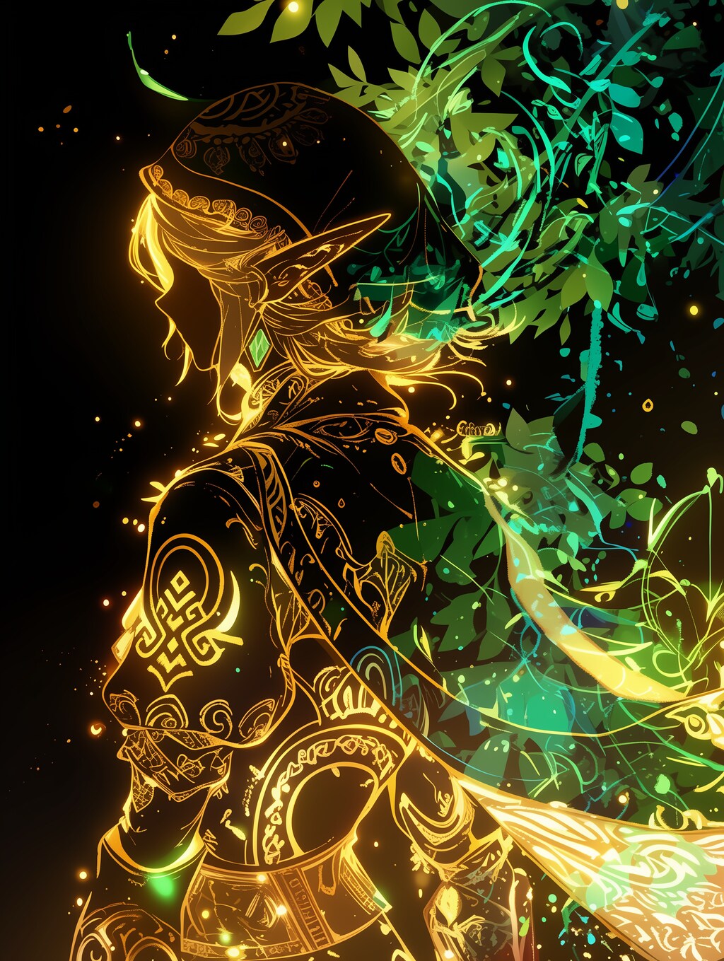 エルフのシルエット