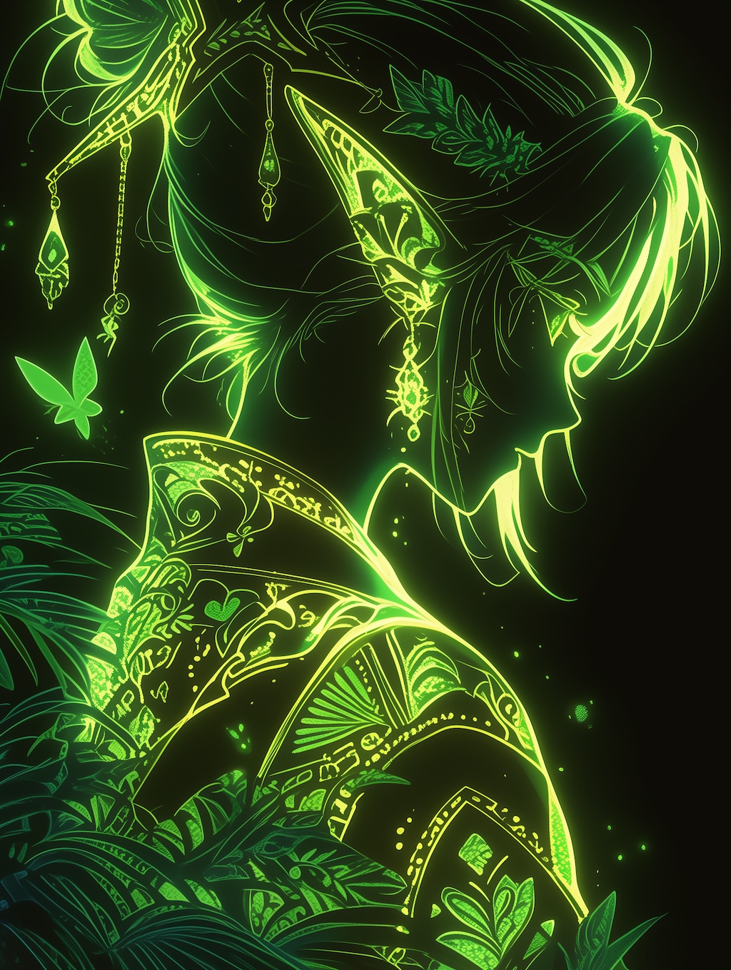 エルフのシルエット