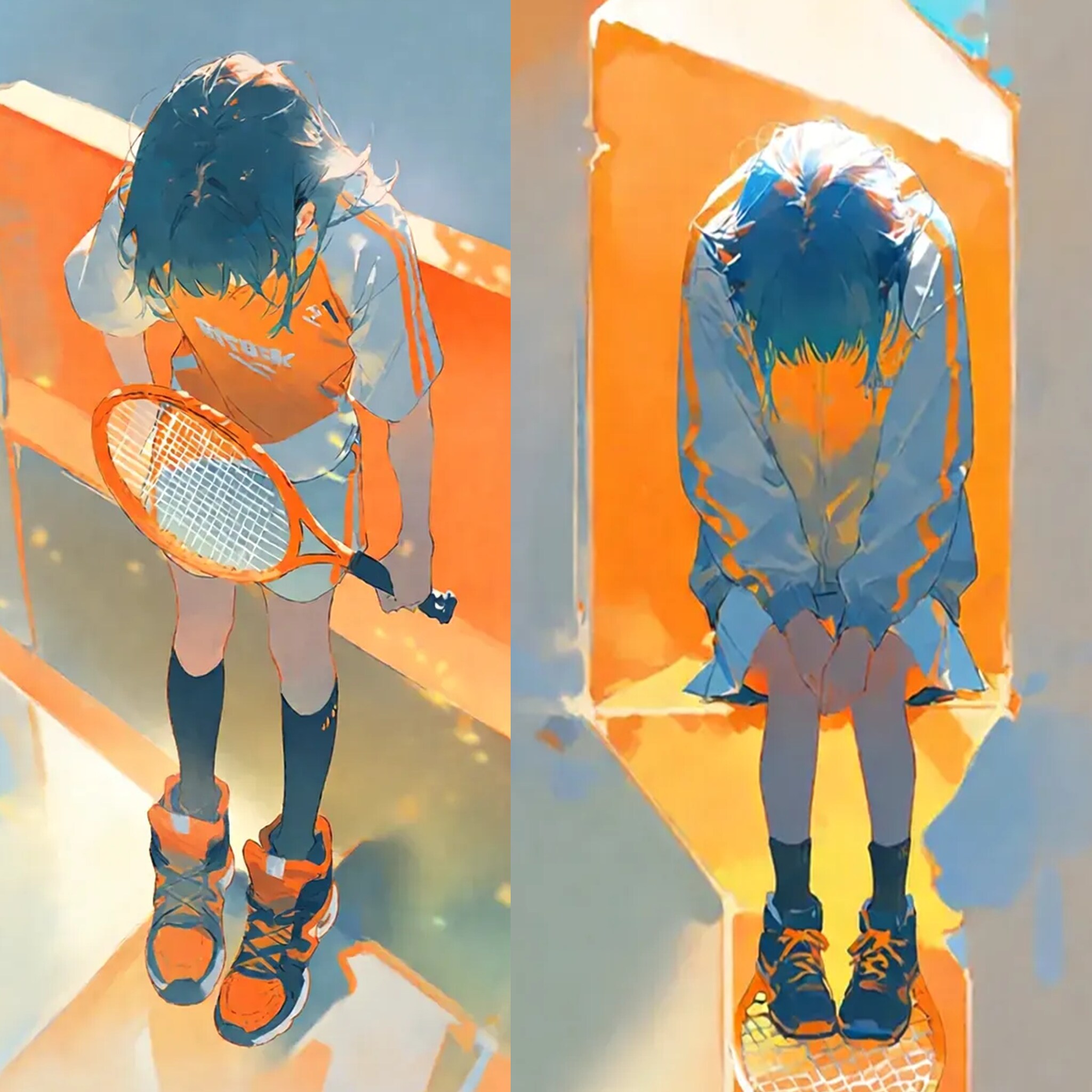 「頑張ったのにな/負けちゃった」