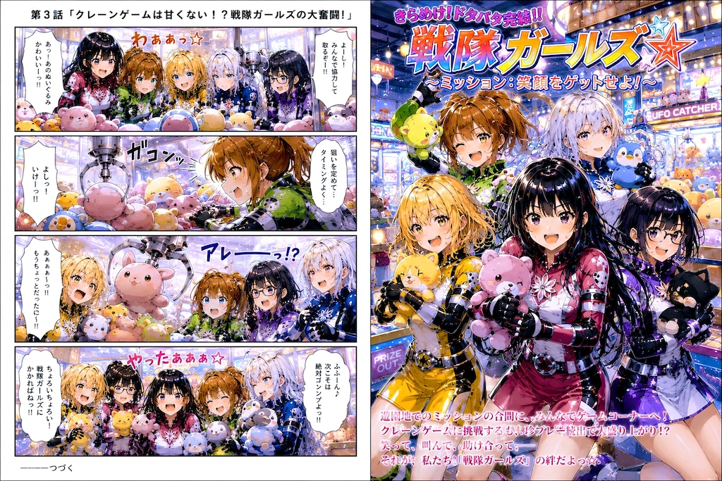 AI丸投げマンガ『戦隊ガールズ』第3話