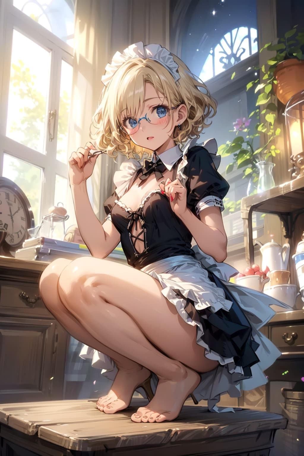 メイドの眼鏡っ娘