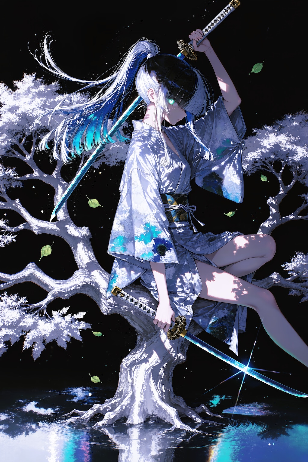 浴衣×ポニーテール