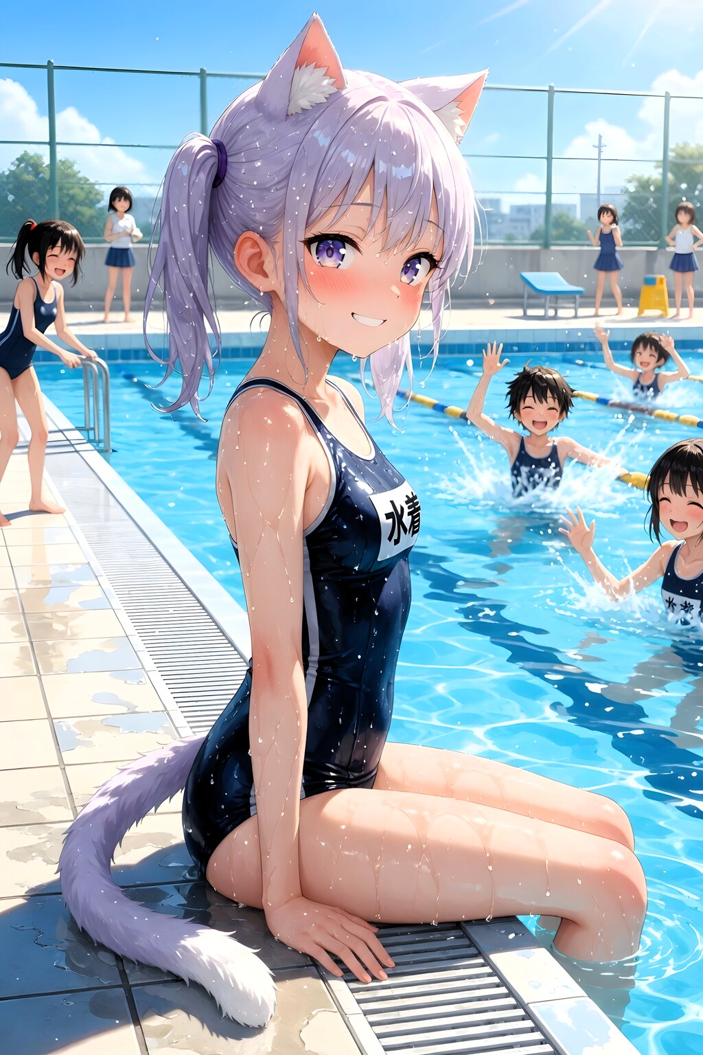 ねこみみ 045 スクール水着