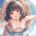 🏖️浜辺の彼女👧 4枚目