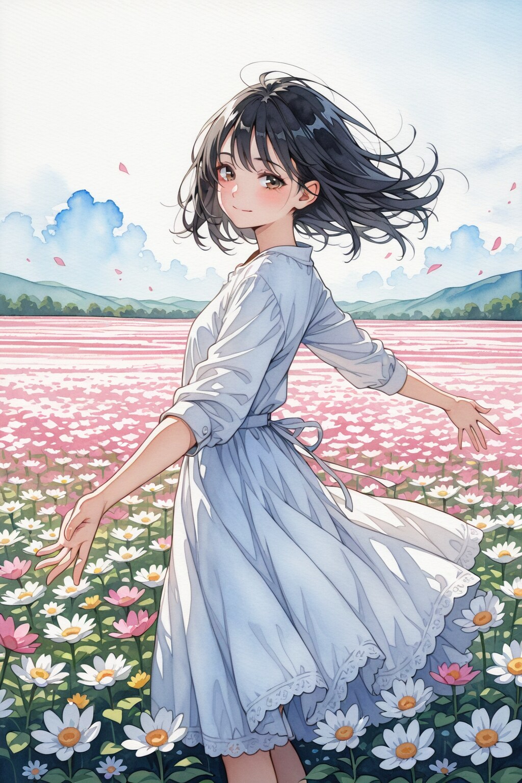 くるっと回る | の人気AIイラスト・グラビア