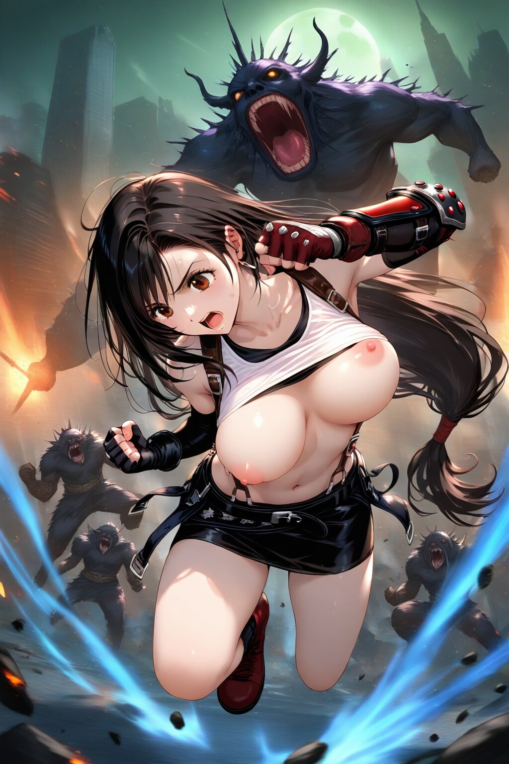 バトル中肌けたティファ❣️