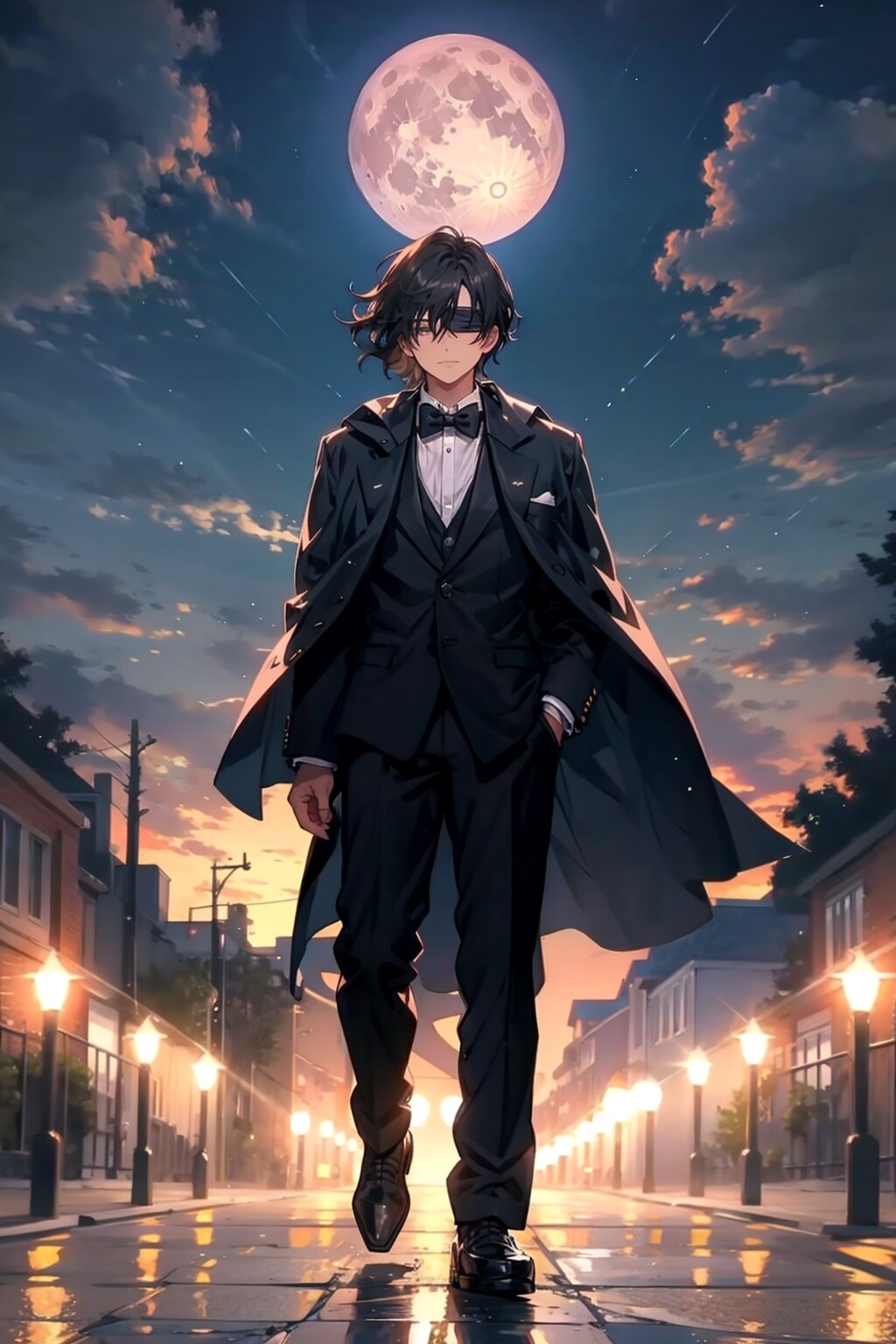 タキシードと目隠し