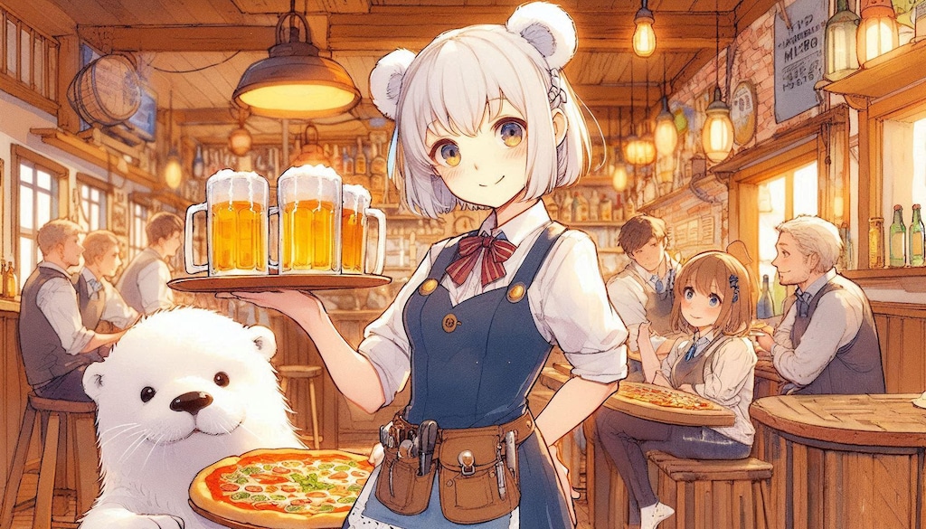 酒場の白くま-Dalle編