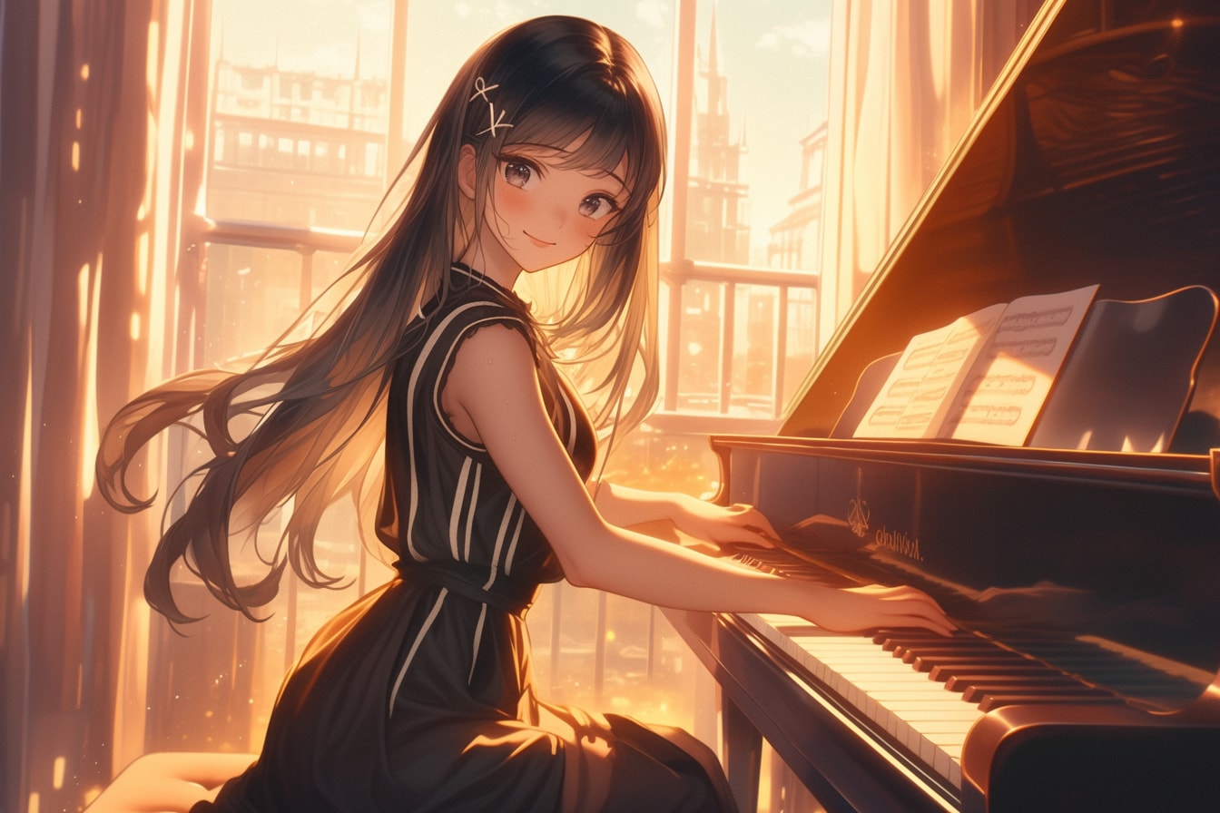 ピアノ少女🎹✨08