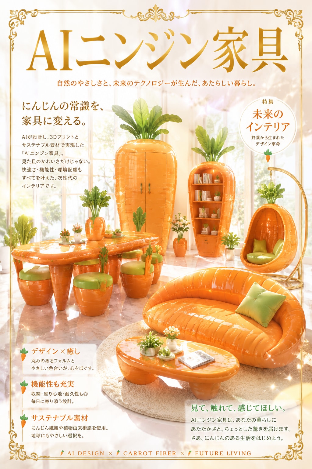 AIニンジン家具