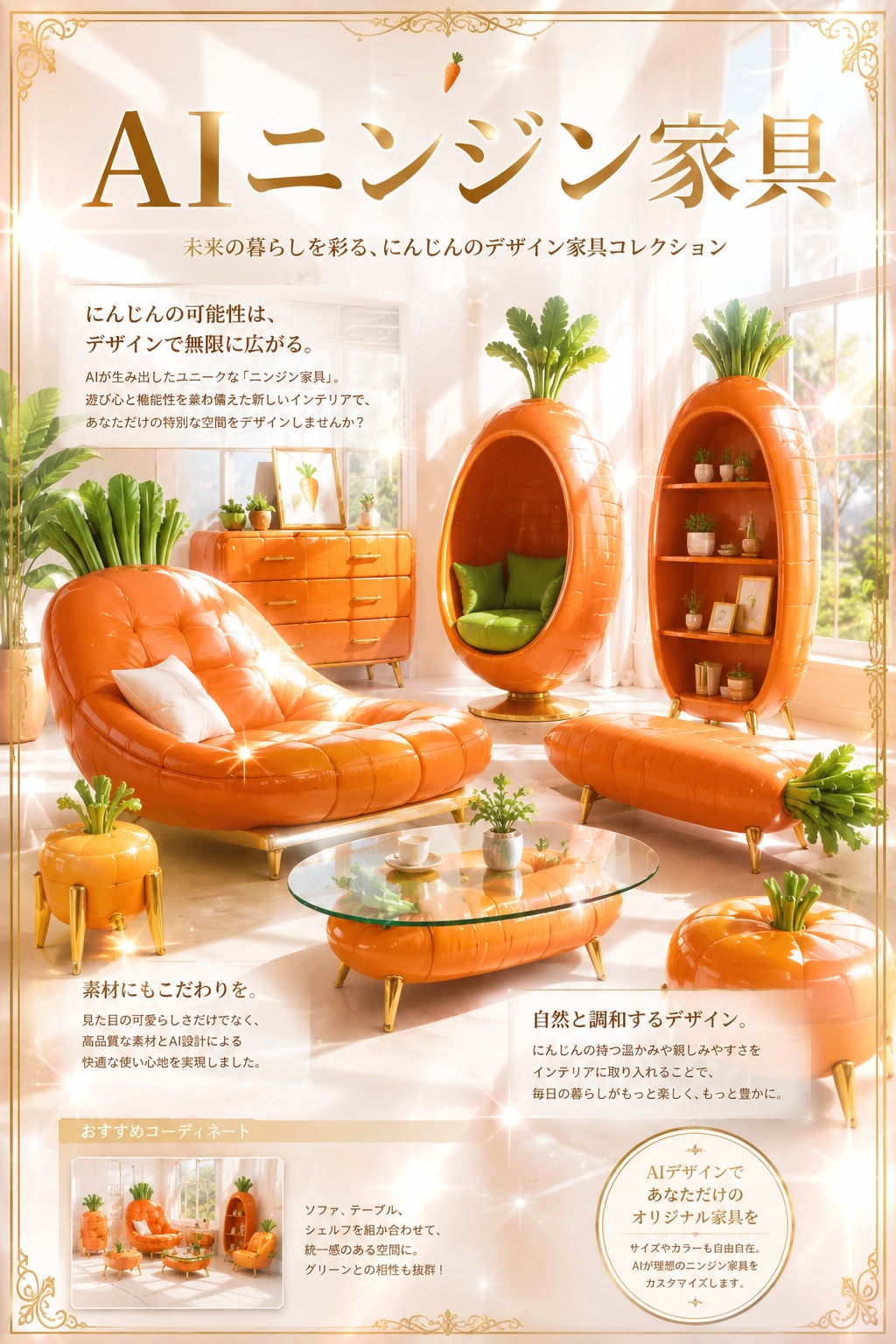 AIニンジン家具