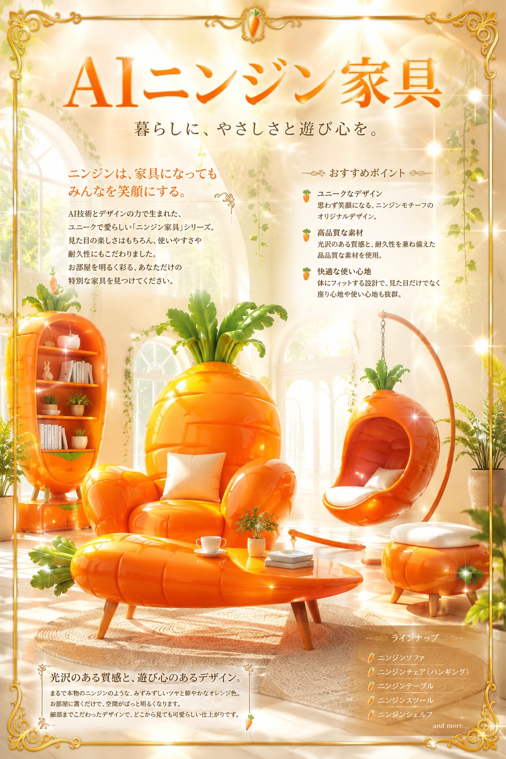AIニンジン家具