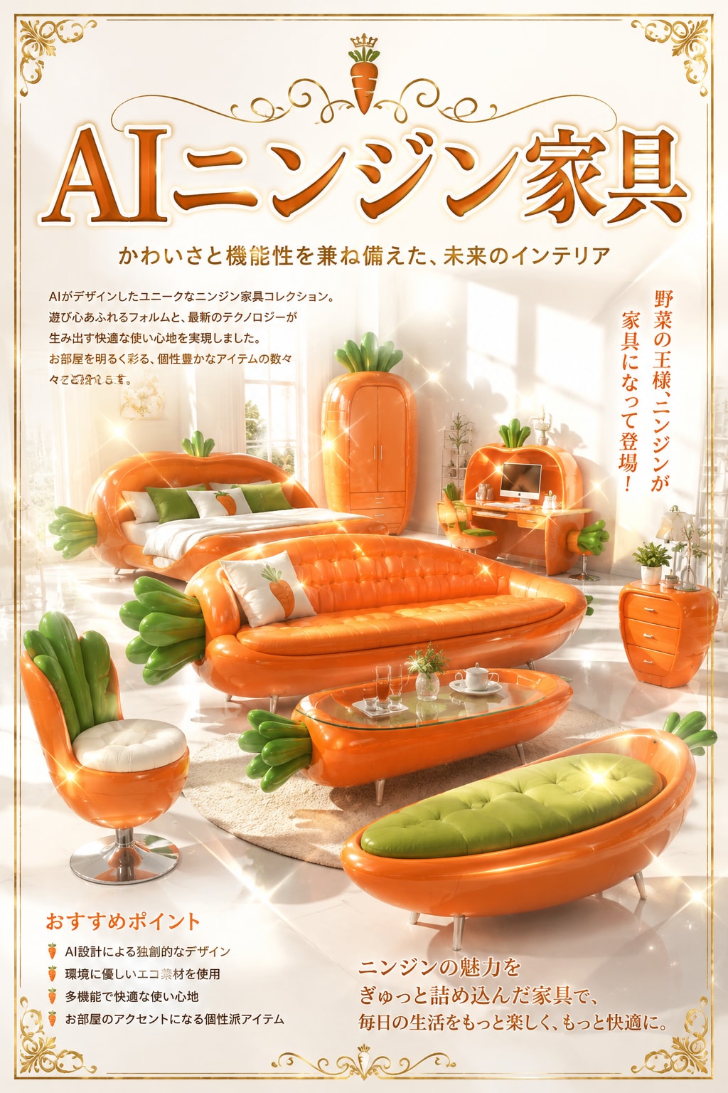 AIニンジン家具