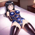 紺旧型スクール水着長手袋サイハイソックス緊縛 6枚目